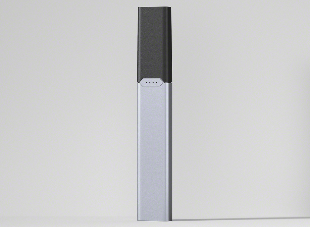 This undated photo provided by Juul Labs Inc. on Friday, Aug. 28, 2026, shows an updated version of the company's e-cigarette.