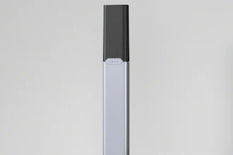 This undated photo provided by Juul Labs Inc. on Friday, Aug. 28, 2026, shows an updated version of the company's e-cigarette.