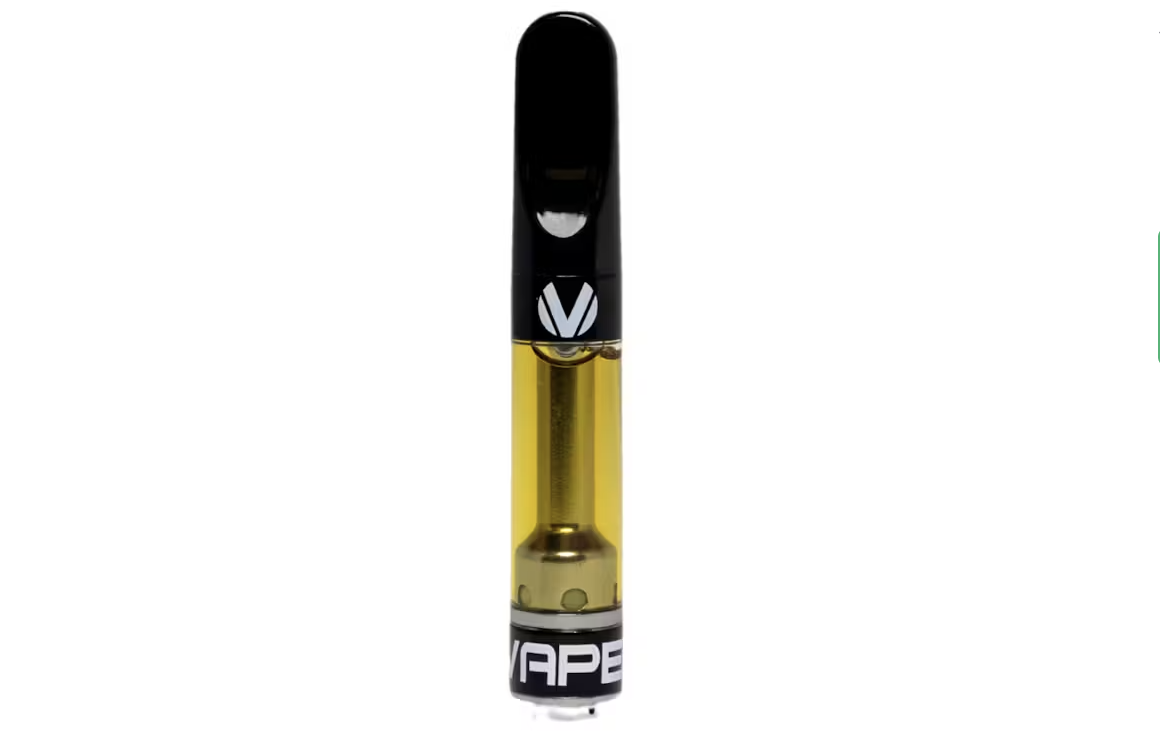 Black and gold vape cartridge with APE branding and white logo design