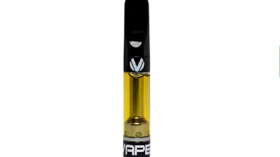 Black and gold vape cartridge with APE branding and white logo design